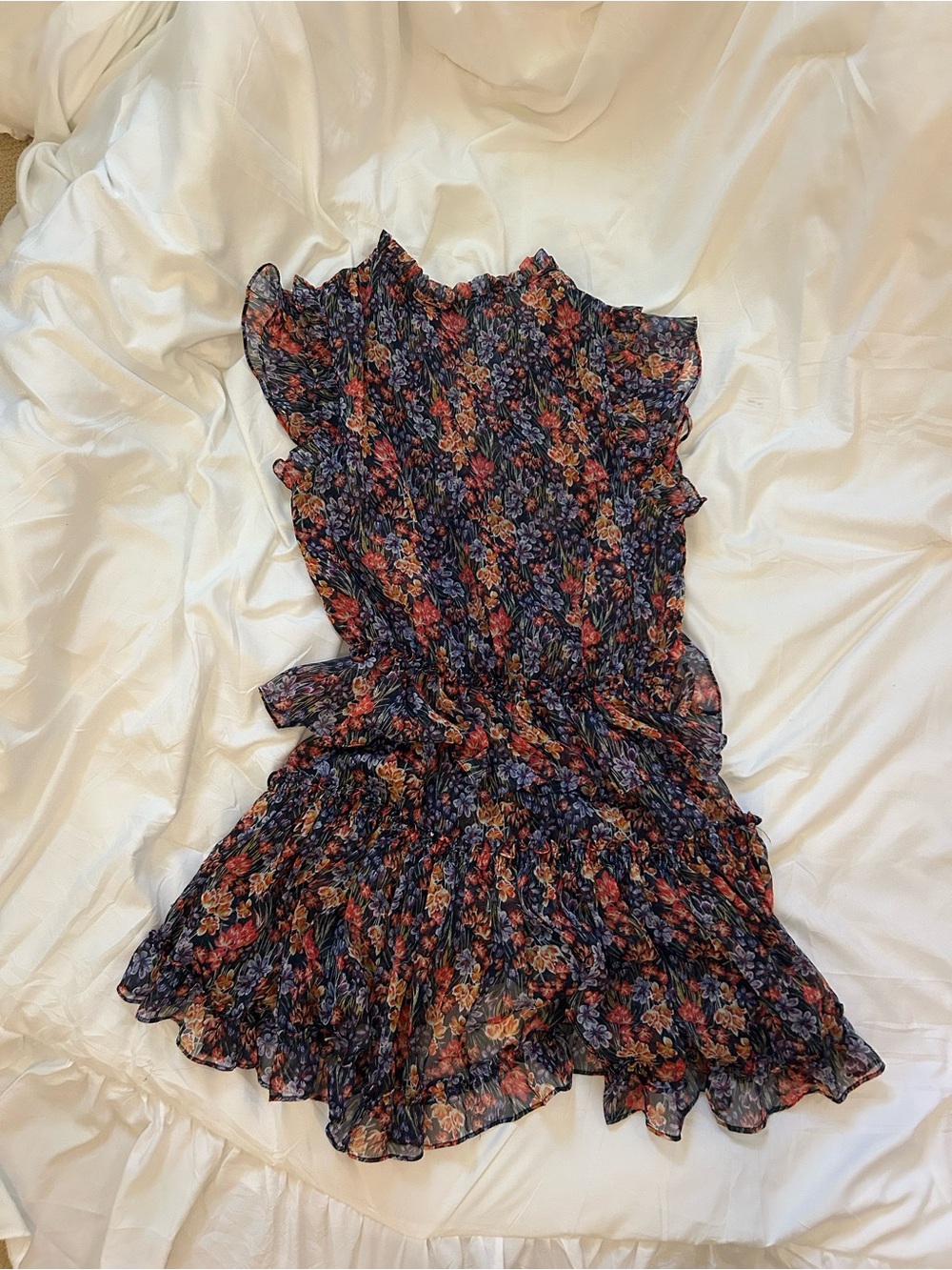 Misa Floral Ruffle Mini Dress - Picture 3 of 4
